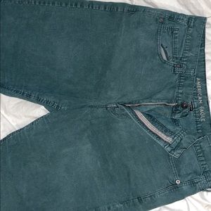 American eagle green mom / corduroy jeans size 14 womens paid $75 asking $30 :)